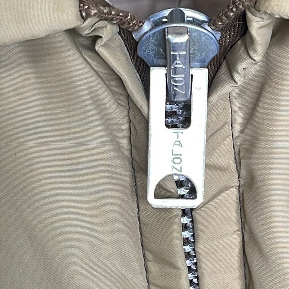 Vintage Tempco Men’s Goose Down Quilt Puffer Jacket Coat Tan Sz 42 - Picture 9 of 11